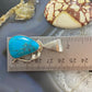 Gary G Sanchez Vintage Native American Sterling Turquoise Decorated Pendant