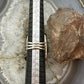 Sterling Silver Southwestern Style Square Dahlia Ring Size 6.75 For Women