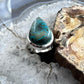 Sterling Silver Southwestern Style Teardrop Azurite Malachite Ring Size 7 For Women