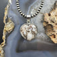 Sterling Silver Southwestern Style Wild Horse Heart Shape Pendant For Women