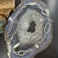Carolyn Pollack Vintage Sterling Mother Of Pearl Chain Link Necklace For Women