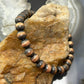 Copper 8mm Navajo Pearl Beads 6.75" Bracelet For Women