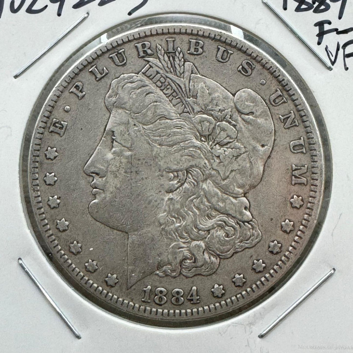 1884 US 90% Morgan Silver Dollar F-VF #102422-5