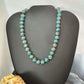 Sterling Silver 10mm Mexican Calcite Beads 16" Necklace For Women