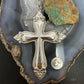 1998 Vintage Towle Sterling Silver Religious Cross Christmas Ornament