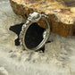 Carolyn Pollack Sterling Silver Oval MOP Slim Decorated Ring For Women
