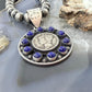 Genuine 1943 90% Silver Mercury Dime Coin w/Lapis Decorated Unisex Pendant #1
