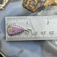 Sterling Silver Southwestern Style Teardrop Stichtite Dangle Earrings For Women