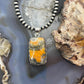Sterling Silver Southwestern Style Rectangle Yellow Jasper Pendant For Women