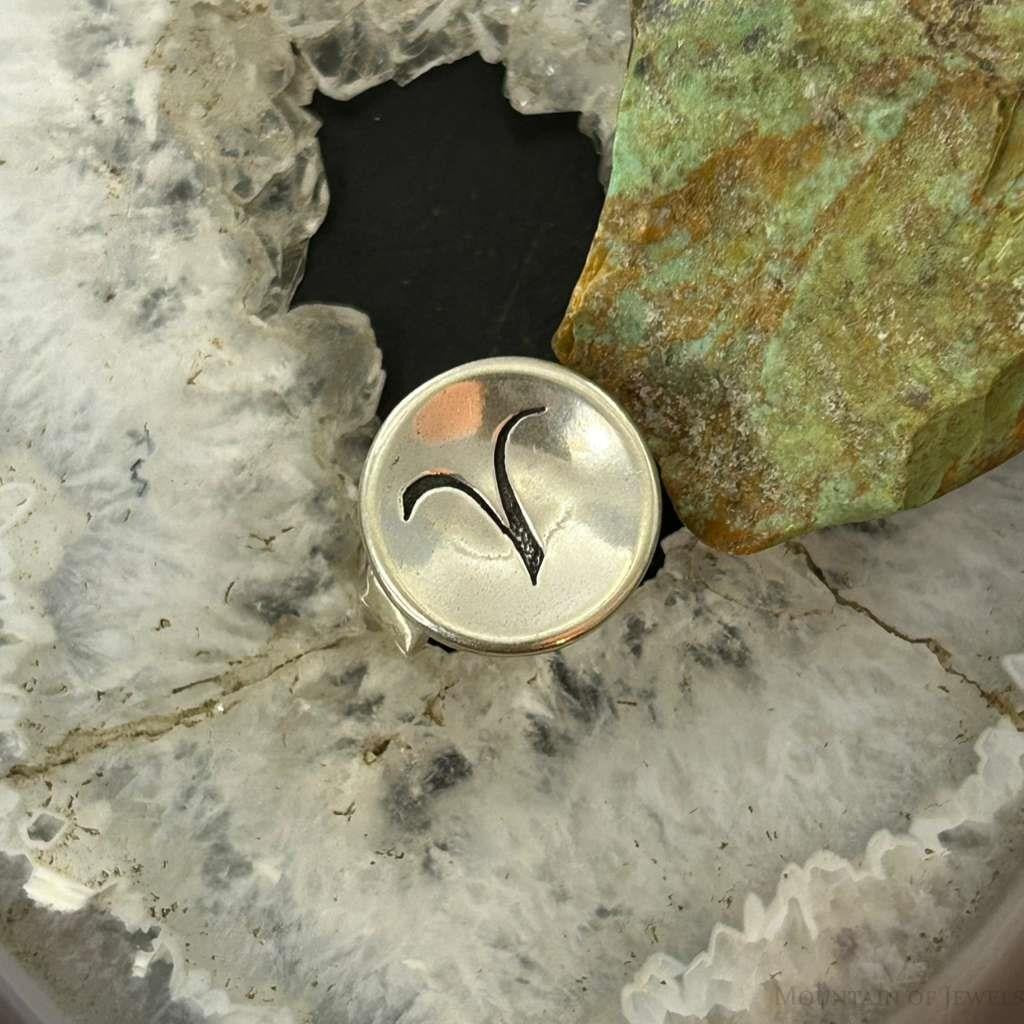 Carolyn Pollack Sterling Silver Calligraphy Symbol Decorated Ring For Women