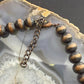 Southwestern Style Copper 8mm Navajo Pearl Beades & Turquoise 18"-20" Necklace For Women