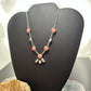 Sterling Silver Southwestern Style Pink Conch & Wild Horse Lariat 22" Necklace For Women