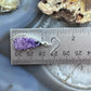 Sterling Silver Southwestern Style Teardrop Charoite Decorated Dangle Earrings For Women