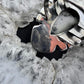 Sterling Silver Southwestern Style Large Teardrop Dendrite Agate Ring Size 8.25 For Women