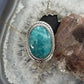 Sterling Silver Southwestern Style Oval Amazonite Ring Size 7.75 For Women
