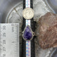 Sterling Silver Southwestern Style Teardrop Charoite Ring Size 8.5 For Women