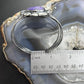 Sterling Silver Southwestern Style Large Teardrop Charoite Decorated Bracelet For Women