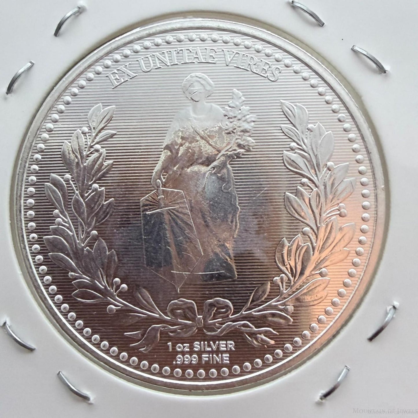 1.0 Troy Ounce of .999 Pure Silver Round Lion of Judah with a Latin Phrase #61226