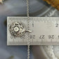 Carolyn Pollack Sterling Silver White Topaz in Round Swirl Pendant Necklace For Women