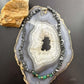 Sterling Silver Hematite & Malachite Beaded 18" Necklace For Women