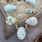 Sterling Silver Southwestern Style Multi Shape Golden Hill Turquoise Necklace For Women