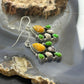 Sterling Silver Southwestern Style Multistone Dangle Earrings For Women #5