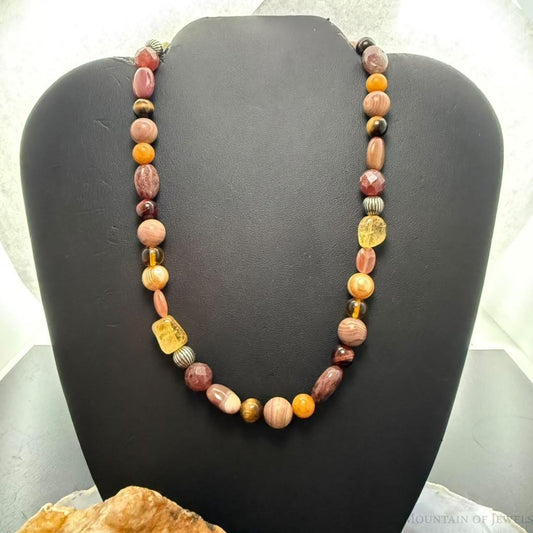 Carolyn Pollack Sterling Silver Multistone Beads 16"-20" Necklace For Women