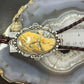 Sterling Silver Southwestern Style Large Oval Picture Jasper Decorated Bolo Tie For Men