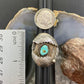 Vintage Native American Silver Turquoise Split Shank Ring Size 6 For Women