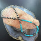 Southwestern Style 5-8.5mm Copper Navajo Pearl Round &Turquoise 18"-21" Necklace For Women