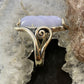 Carolyn Pollack Sterling Silver Spiral Blue Lace Agate Decorated Ring For Women