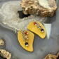 Carolyn Pollack Sterling Silver Yellow Jasper & Beads Slab Dangle Earrings For Women