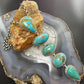 Sterling Silver Southwestern Style Kingman Turquoise Lariat Necklace For Women #2