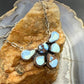 Sterling Silver Southwestern Style Teardrop Golden Hill Turquoise Necklace For Women