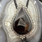 Sterling Silver Southwestern Style Teardrop Onyx Bolo Tie For Men