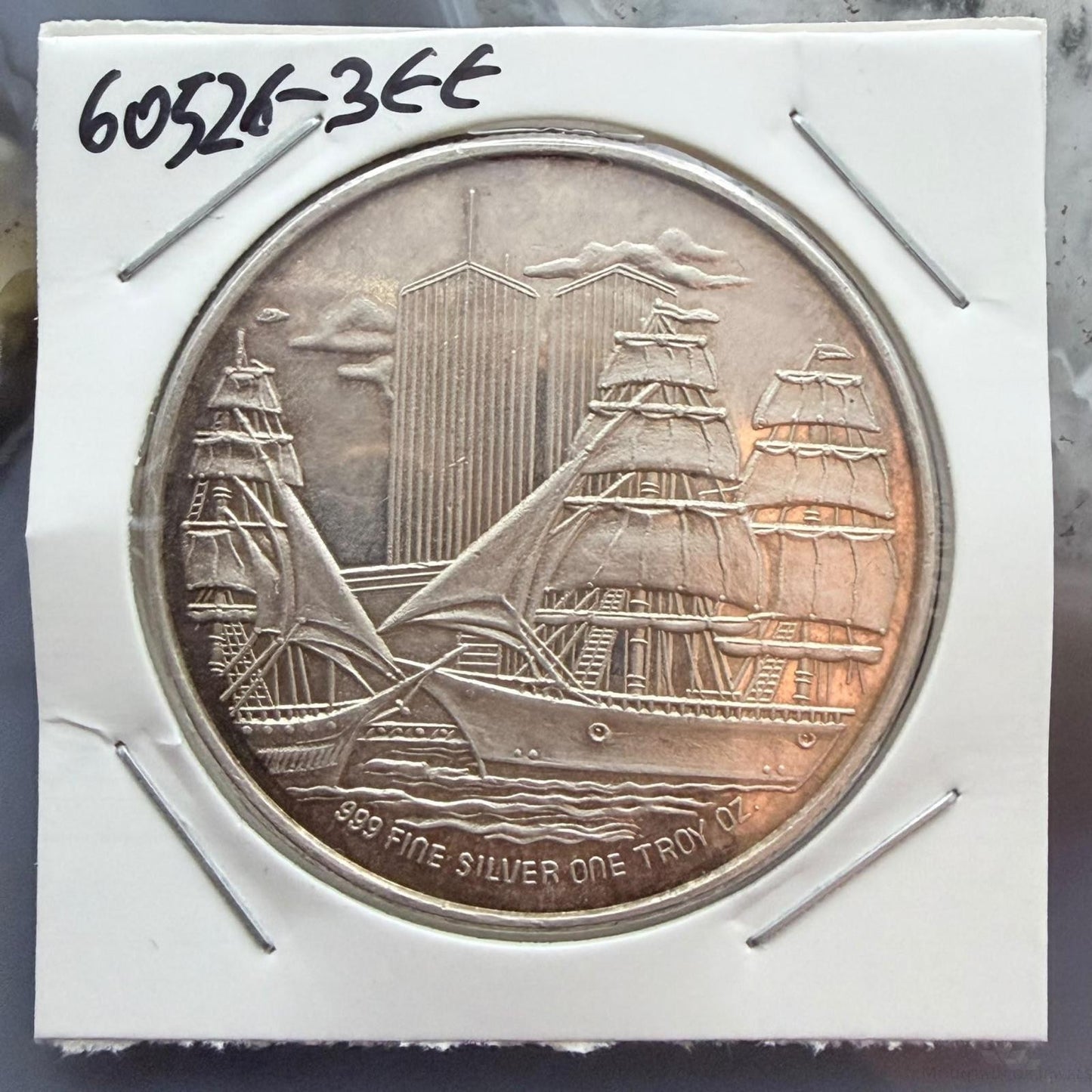1.0 Troy Ounce of .999 Fine Silver Of 100 Years Anniversary of Ellis Island