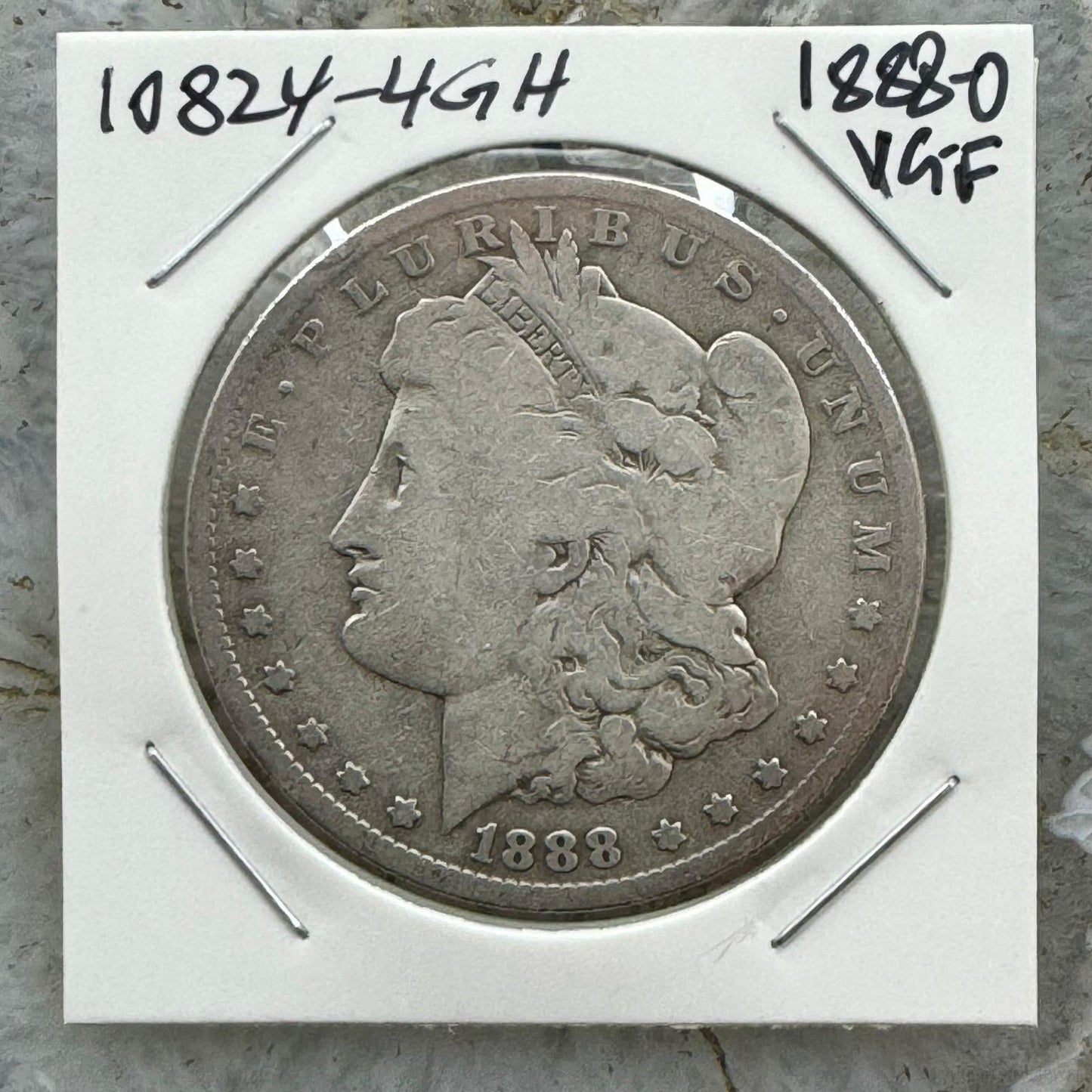 1890-O US 90% Morgan Silver Dollar VG-F #10824-4GH