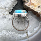 Sterling Silver Southwestern Style Oval Apatite Decorated Ring Size 8.5 For Women