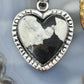 Sterling Silver Southwestern Style White Buffalo Decorated Heart Pendant For Women #4