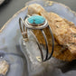 Native American Sterling Silver Oval Turquoise Split Shank Bracelet For Women