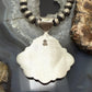 Sterling Silver Southwestern Style 1936 Mercury Dime &Kingman Turquoise Pendant