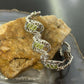 Carolyn Pollack Sterling Silver 18 Faceted Peridot Foldover Link Bracelet For Women