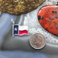 Carolyn Pollack Sterling Silver Lone Star Texas State Flag Unisex Charm Pendant