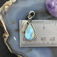 Sterling Silver Southwestern Style Teardrop Golden Hill Turquoise Leaves Pendant For Women #3