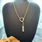 Sterling Silver Fashion Chain Link w/Pendant Love Always 20" Necklace For Women