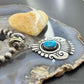Tommy & Rosita Singer Sterling Silver Overlay w/Turquoise Unisex Pendant #1