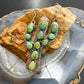 Sterling Silver Southwestern Style Green Kingman Turquoise Cactus Pendant Necklace For Women