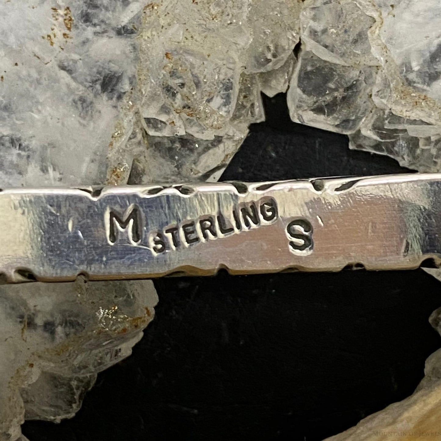 Native American Sterling Silver Engraved Heavy Gauge Solid Bracelet For Men