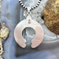 Sterling Silver Southwestern Style Oval Turquoise Decorated Unisex Naja Pendant