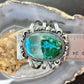 Sterling Silver Southwestern Style Large Oval Azurite Malachite Bracelet For Women